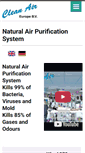 Mobile Screenshot of cleanair-europe.com