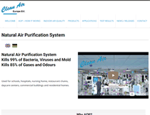 Tablet Screenshot of cleanair-europe.com