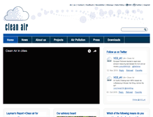 Tablet Screenshot of cleanair-europe.org